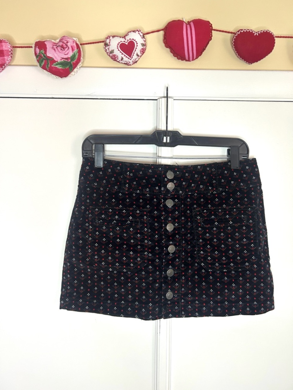 We The Free Corduroy Floral Mini Skirt - Low Rise - Picture 2 of 8